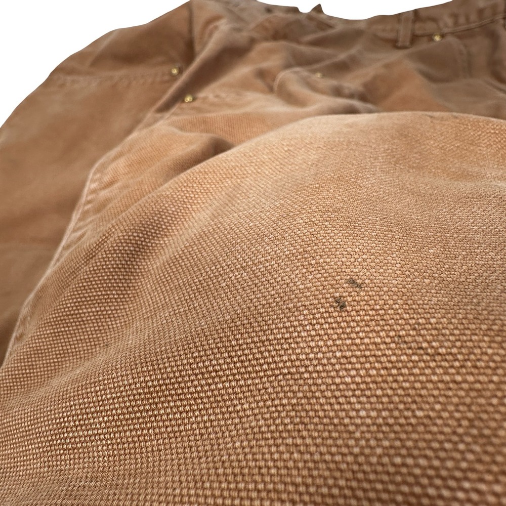 Carhartt B01-M Double Knee Duck Canvas Work Pants Brown Mens 34x32 Loose Fit USA - Picture 13 of 15